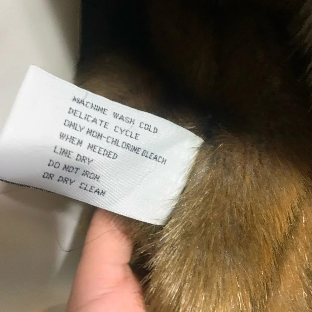 Vintage Marvin Richards Denim Jean Jacket Faux Fur - Picture 6 of 8